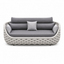 Palma Rope Sofa — Modular Outdoor Sofa, 3-Seater