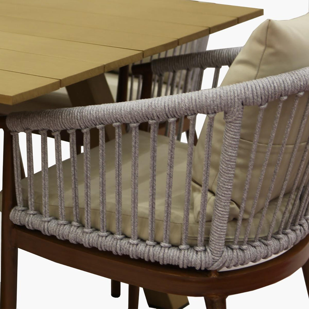 Patio 8-Seater Aluminium Top Outdoor Dining Set