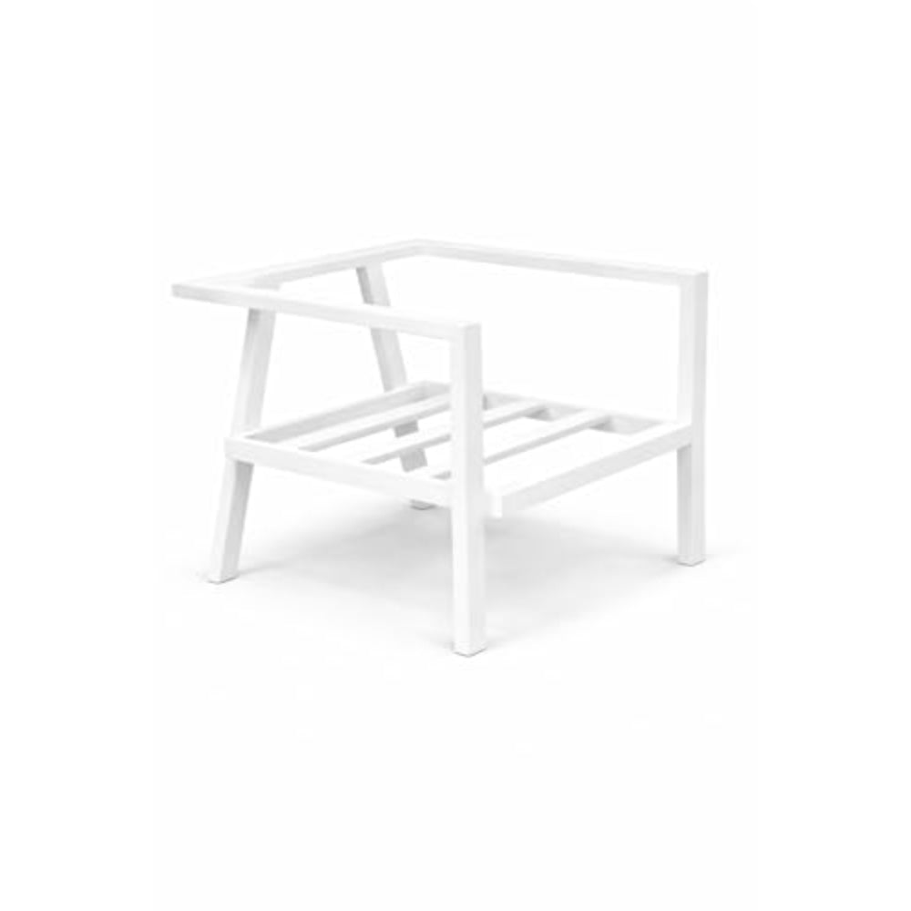 Patio 5-Seater Outdoor Sofa Set with Aluminum Frame & Bench - White