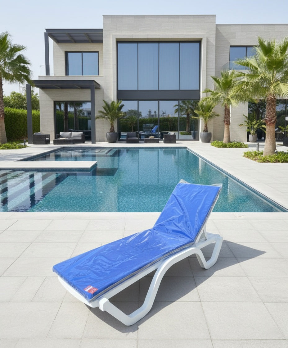 Patio Premium Outdoor Sunbed with Adjustable Backrest, Waterproof & UV-Resistant