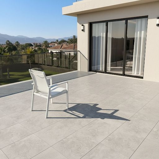Patio Contemporary White Aluminum 4-Seater Outdoor Dining Set