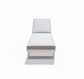 Patio Modern Aluminum Outdoor Sunbed with Cushions (1 Sunbed Only)