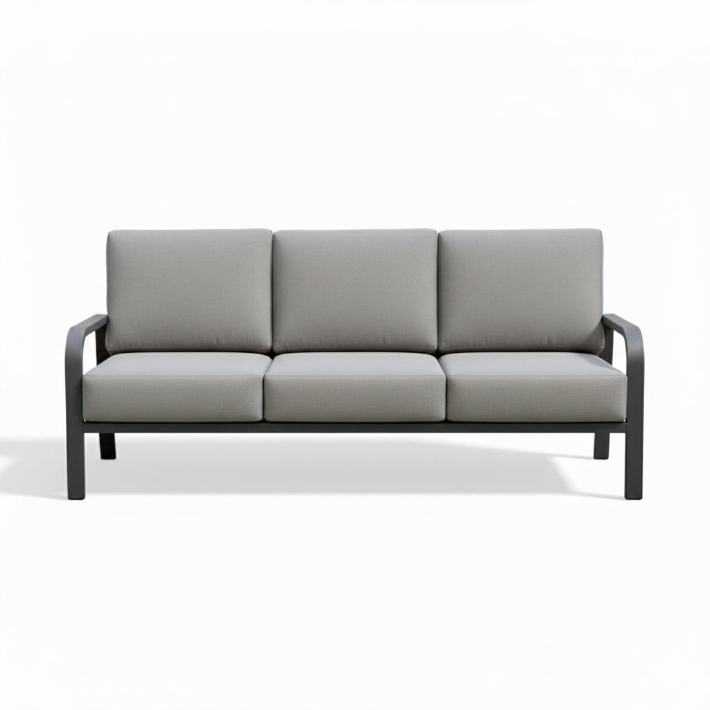 Patio Premium Outdoor Seating Set | Modern Aluminum Frame Sofa & Armchairs