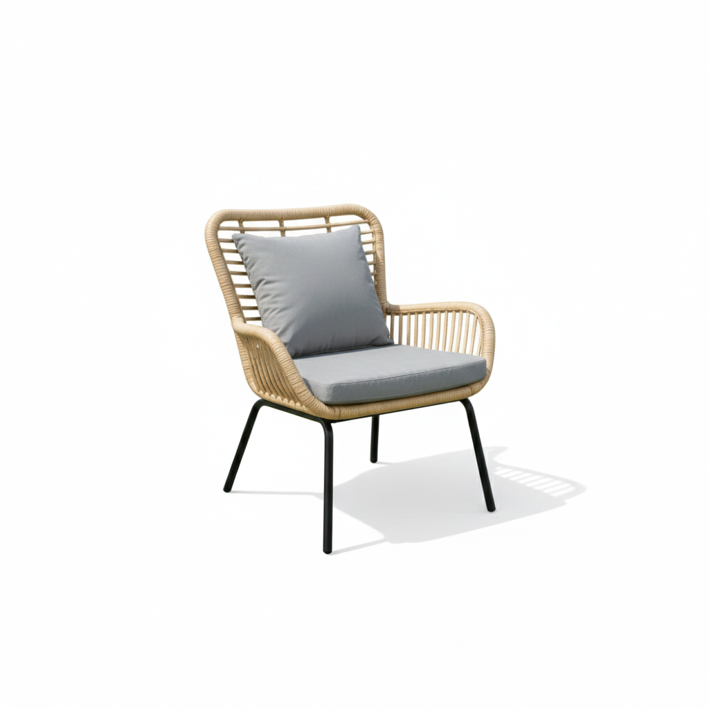 Patio Elegant Rattan 4-Piece Outdoor Seating Set