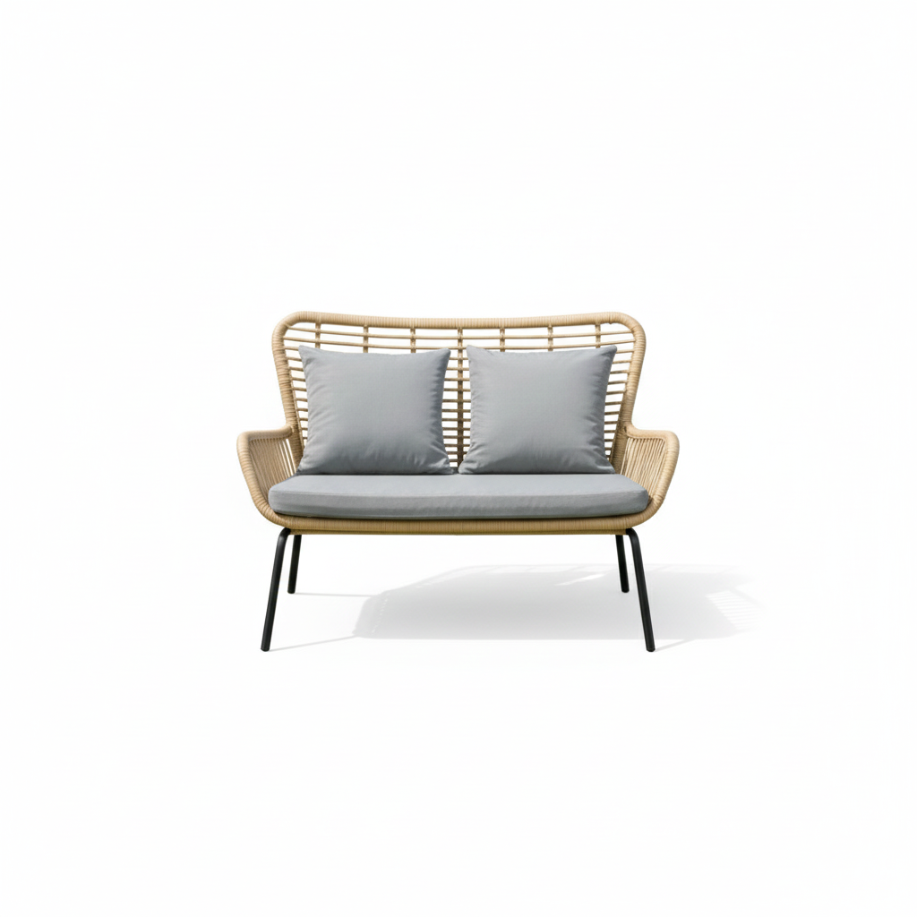 Patio Elegant Rattan 4-Piece Outdoor Seating Set