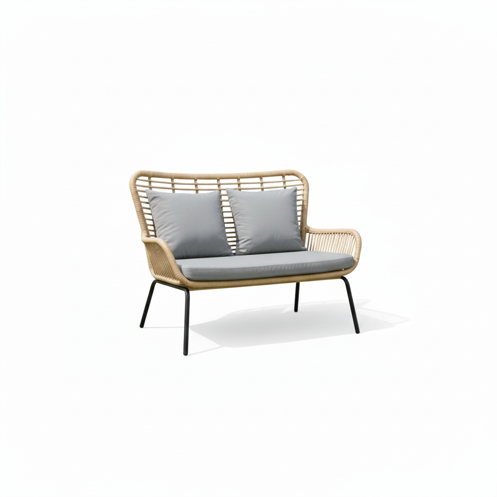 Patio Elegant Rattan 4-Piece Outdoor Seating Set