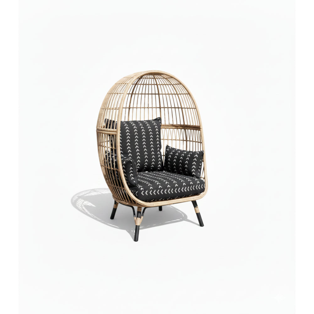 Patio Oversized Wicker Egg Chair