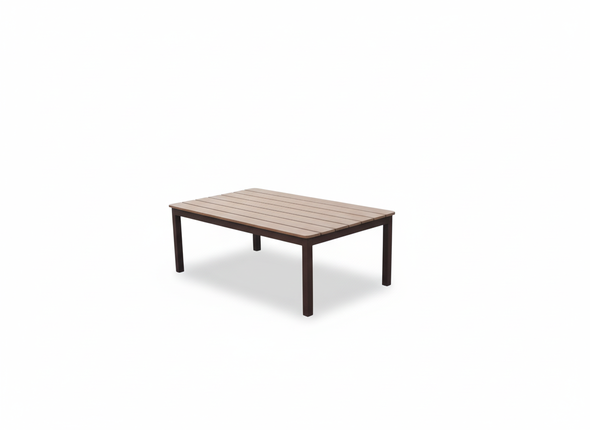 Patio Luxury Outdoor U-Shaped Sofa Set Aluminum Frame with Wood-Finish - Weather-Resistant Cushions