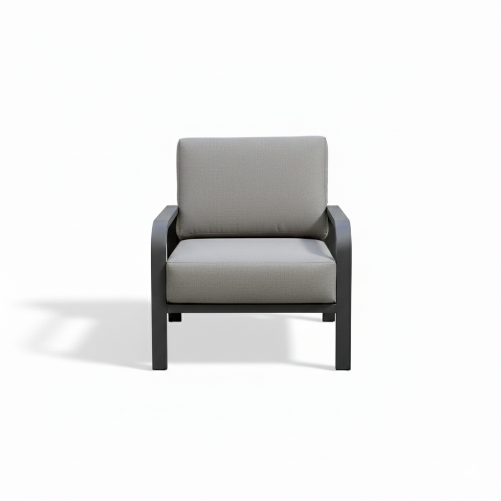 Patio Premium Outdoor Seating Set | Modern Aluminum Frame Sofa & Armchairs