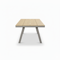 Patio Aluminum & WPC Modern Outdoor Dining Table