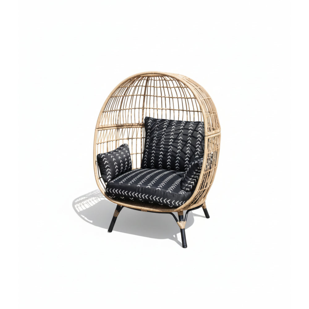 Patio Oversized Wicker Egg Chair