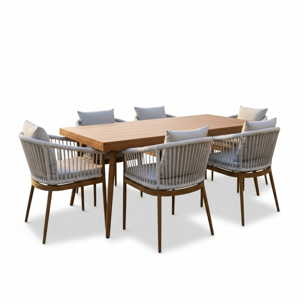 Patio Premium Outdoor Dining Set 6-Seater Elegance & Comfort