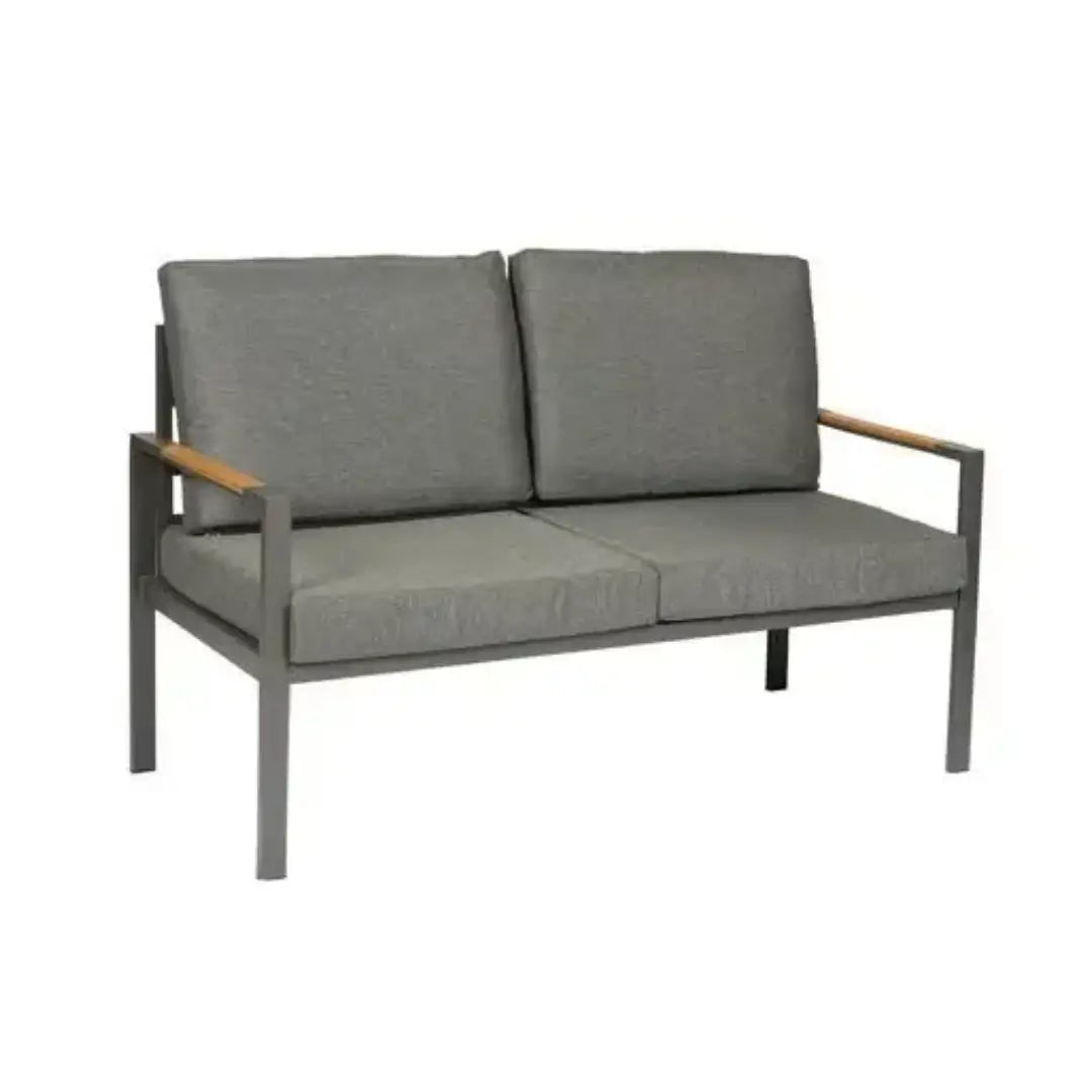 Patio Aluminum 4-Seater Outdoor Lounge Sofa Set