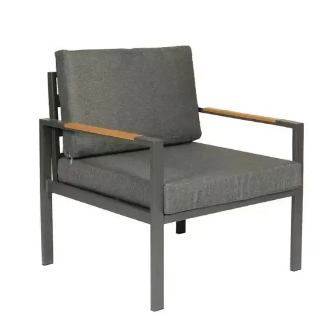 Patio Aluminum 4-Seater Outdoor Lounge Sofa Set