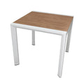 Patio Aluminum Frame WPC Square Outdoor Dining Table