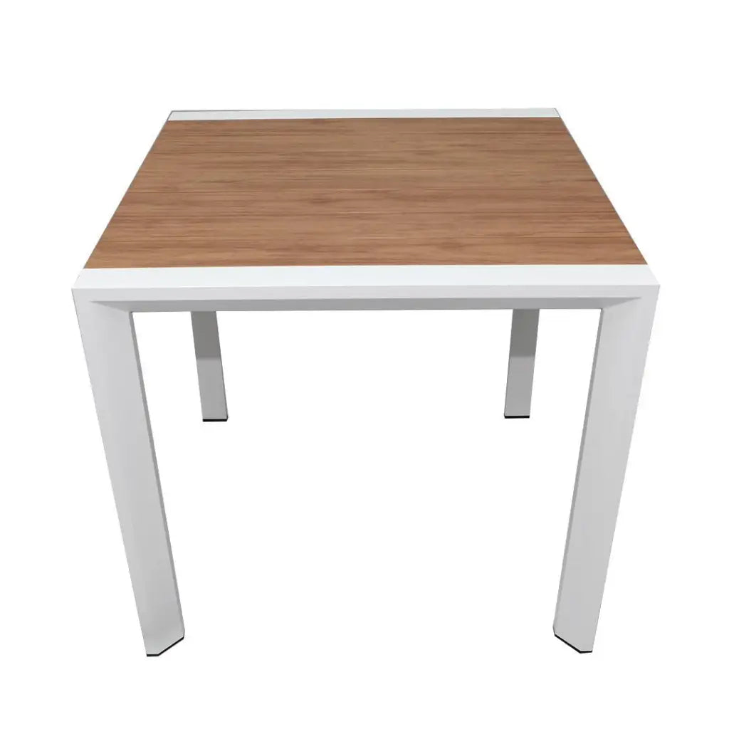 Patio Aluminum Frame WPC Square Outdoor Dining Table