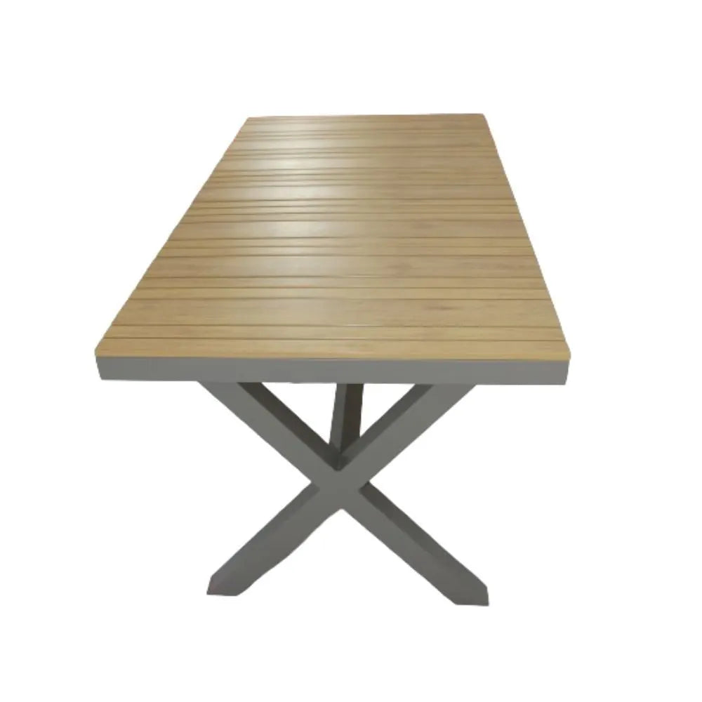 Patio Aluminum Outdoor Dining Table for 6 People Stylish & Weather-Resistant