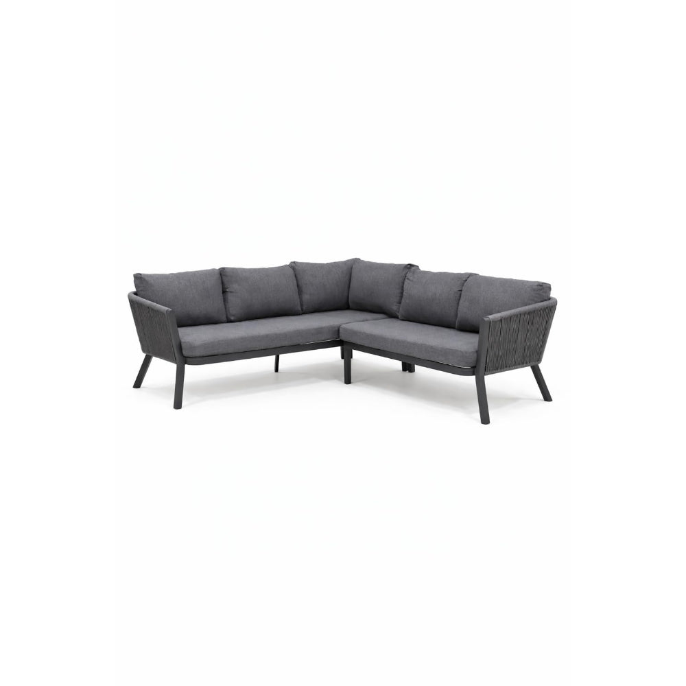 Positano Rope L-Shape Corner Sofa Set with Coffee Table — Outdoor Sectiona