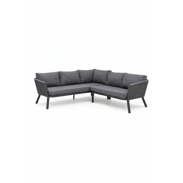 Positano Rope L-Shape Corner Sofa Set with Coffee Table — Outdoor Sectiona