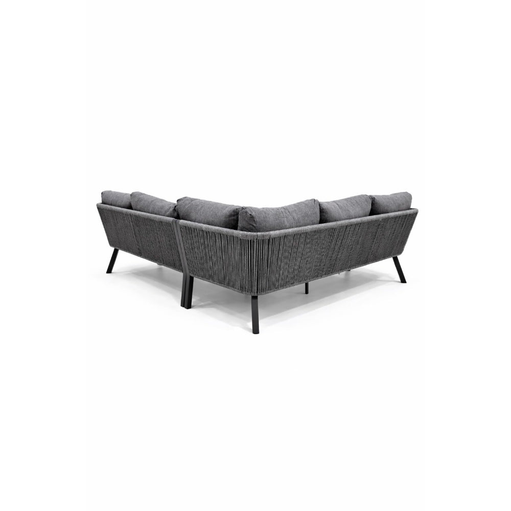 Positano Rope L-Shape Corner Sofa Set with Coffee Table — Outdoor Sectiona