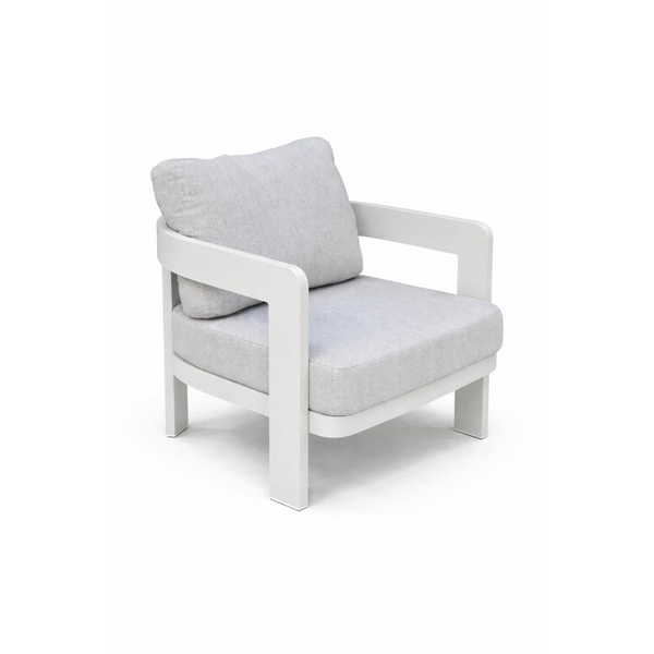 Capri Aluminium Sofa Set — 5-Seater Outdoor Furniture Set with Glass-Top Coffee Table