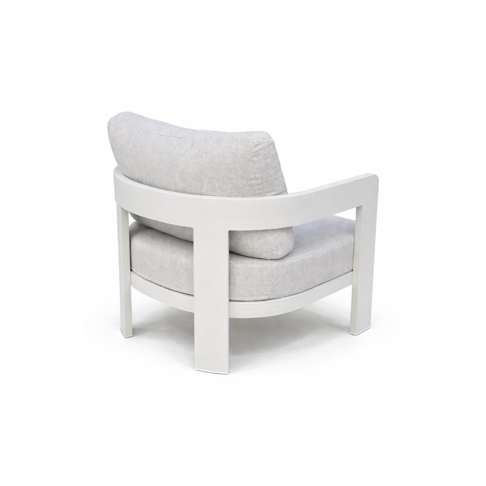 Capri Aluminium Sofa Set — 5-Seater Outdoor Furniture Set with Glass-Top Coffee Table