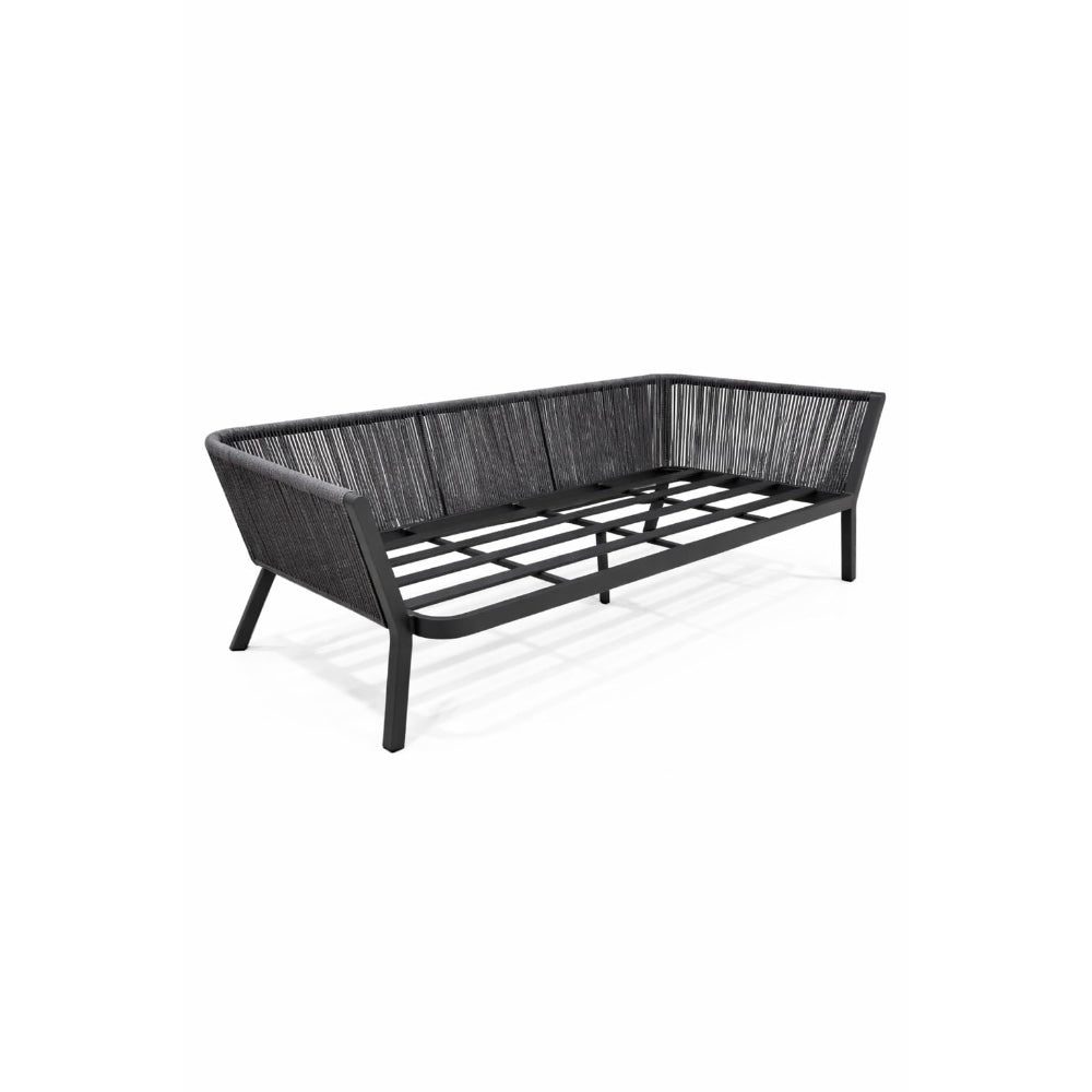 Positano Rope L-Shape Corner Sofa Set with Coffee Table — Outdoor Sectiona