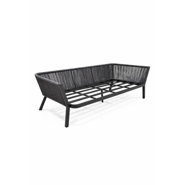 Positano Rope L-Shape Corner Sofa Set with Coffee Table — Outdoor Sectiona