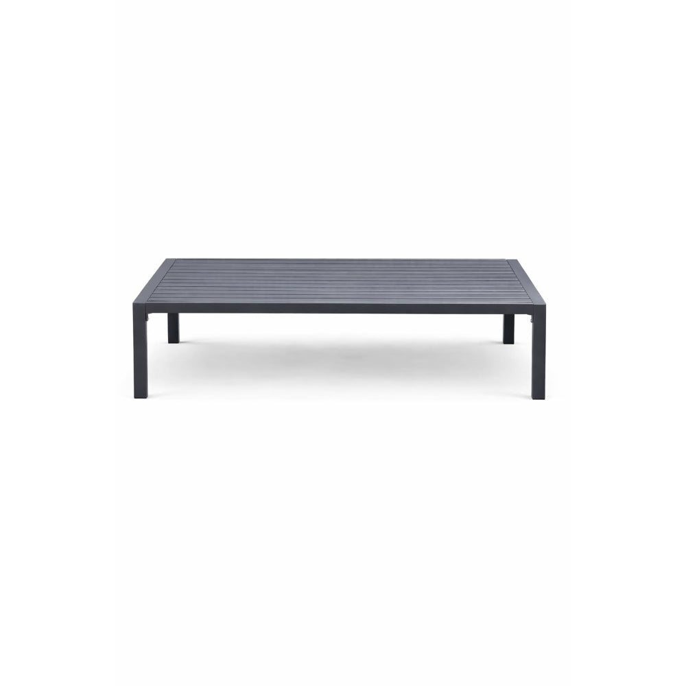 Santorini 7-Seater Outdoor Sofa Set with Coffee Table — Dark Grey Metal Frame