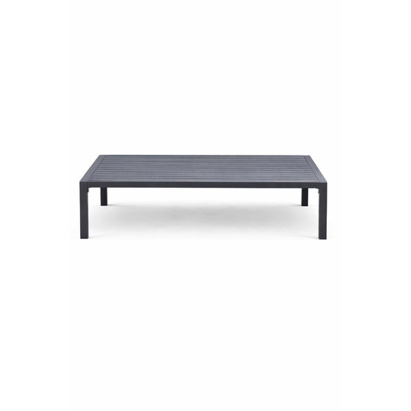 Santorini 7-Seater Outdoor Sofa Set with Coffee Table — Dark Grey Metal Frame