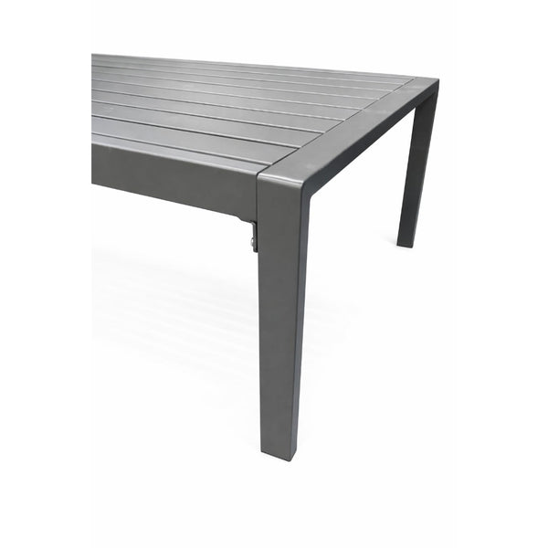 Santorini 7-Seater Outdoor Sofa Set with Coffee Table — Dark Grey Metal Frame
