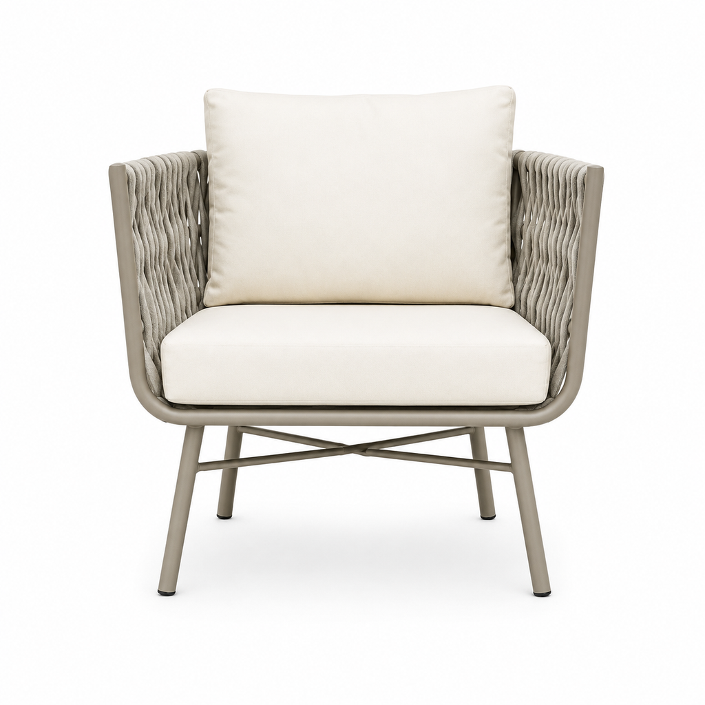 Marbella Rope 5-Seater Sofa Set — Resort Style Outdoor Set with Coffee Table