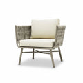 Marbella Rope Armchair — Aluminium Outdoor Sofa, 1-Seater