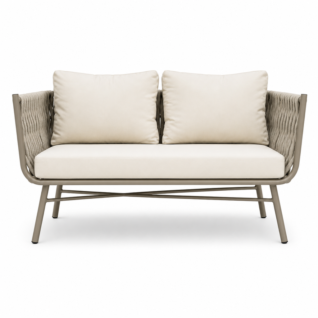 Marbella Rope 5-Seater Sofa Set — Resort Style Outdoor Set with Coffee Table