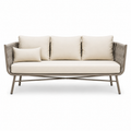 Marbella Rope Sofa — Aluminium Outdoor Sofa, 3-Seater