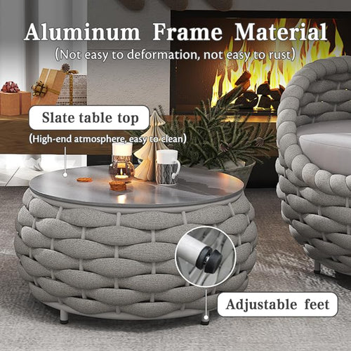 Palma Rope Armchair — Modular Outdoor Sofa, 1-Seater