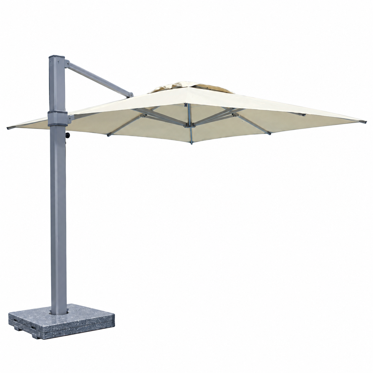 Patio 4x4M Giant Luxury Outdoor Cantilever Umbrella with Aluminum Frame & Olefin Canopy