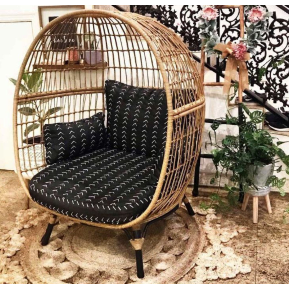 Patio Oversized Wicker Egg Chair
