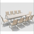 Patio Large Outdoor Dining Set with Aluminum Frame