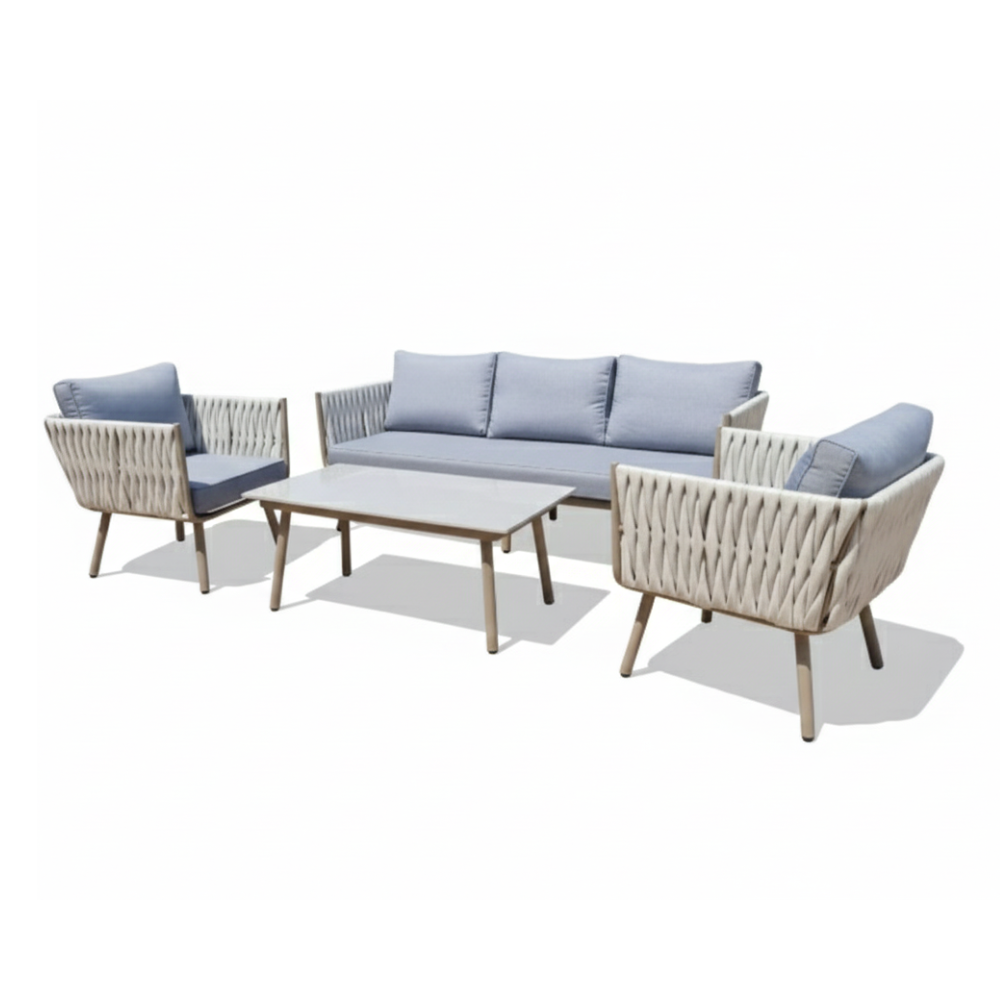 Patio Modern Outdoor Lounge Set | Comfortable Patio Sofa with Stylish Coffee Table