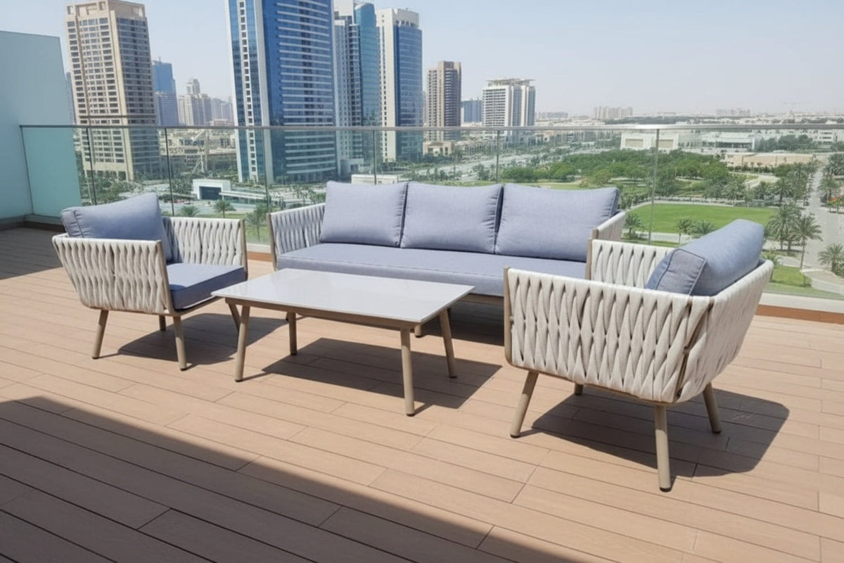 Patio Modern Outdoor Lounge Set | Comfortable Patio Sofa with Stylish Coffee Table