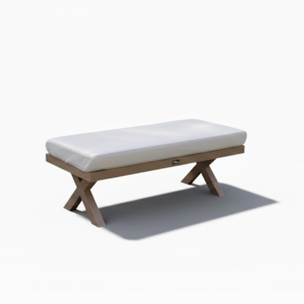 Patio 9-Seater Molded Plywood Outdoor Sofa Set, Beige
